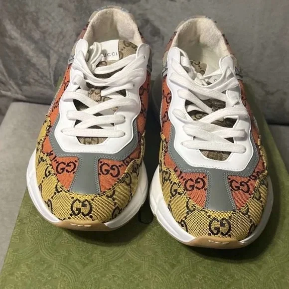 Gucci | Shoes | Multi Color Men Gucci Sneaker Size 9 | Poshmark display picture 3